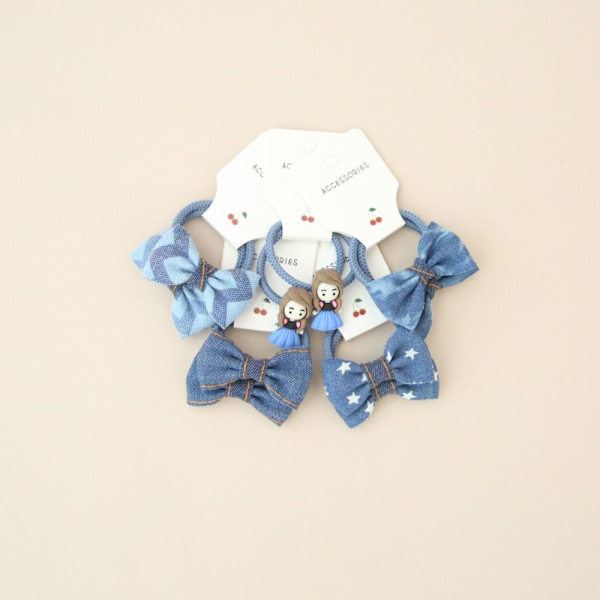 10 stk Elastisk gummibånd Hårbånd Bowknot 4 4 4