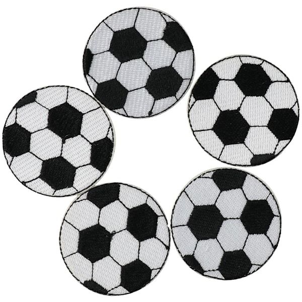 15 stk. Stryge-på-lapper Fodbold Broderet Patches