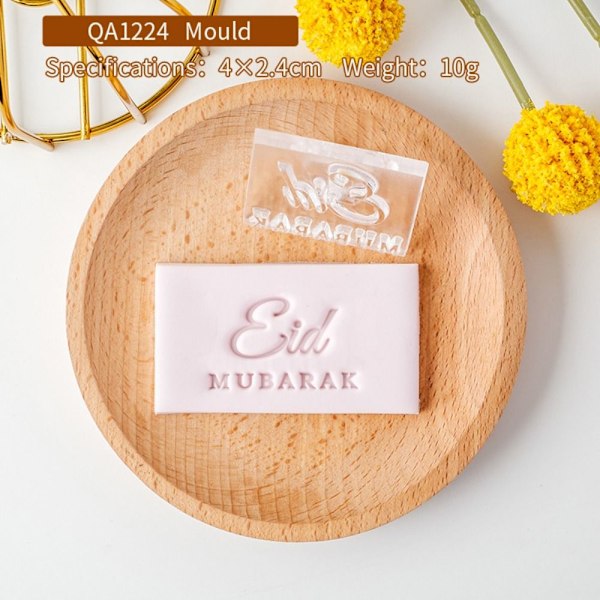Eid Fondant Biscuitforme Bogstaver Prægning Cookie Stemplet QA1226