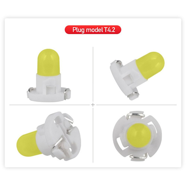 Led Dashboard Lys Bil Instrument Pære HVID white