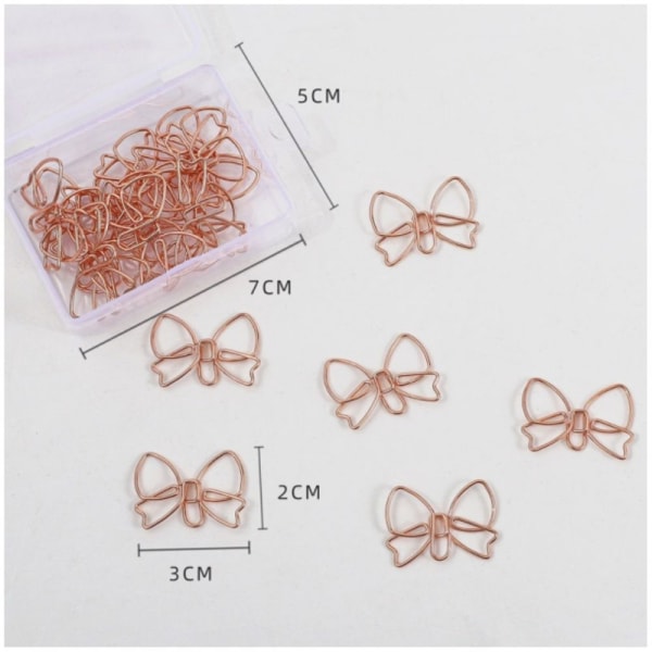 20 stk Papirclips Bogmærke Binder Clips