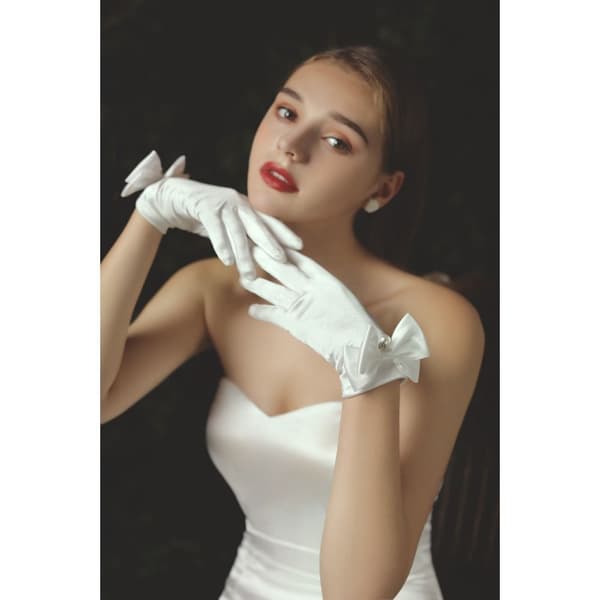 Brudehansker Dame Opera Hansker HVITE White