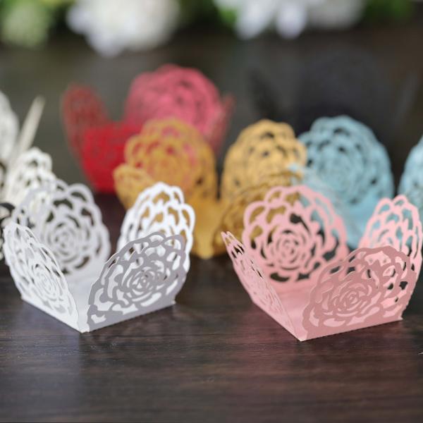 50 stk Chokoladebakke Papir Chokolade Slikkopper SORT SORT Black