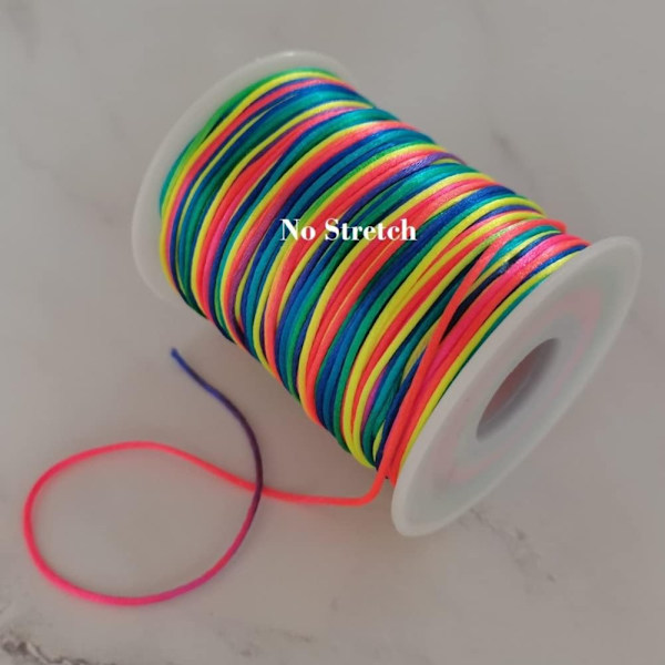Femfärgad linjearmband flätad rep Färgglad rep