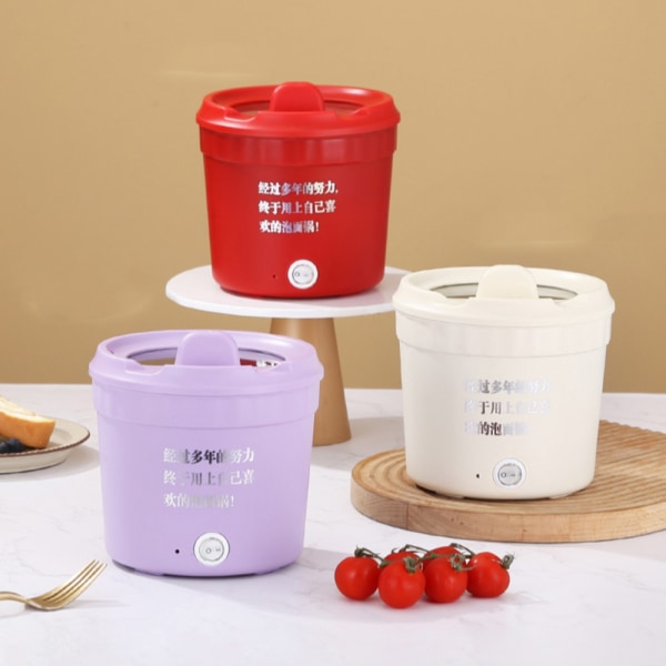 Electric Noodle Cooking Pot Mini Electric Hotpot RED-EU PLUG Red-EU Plug