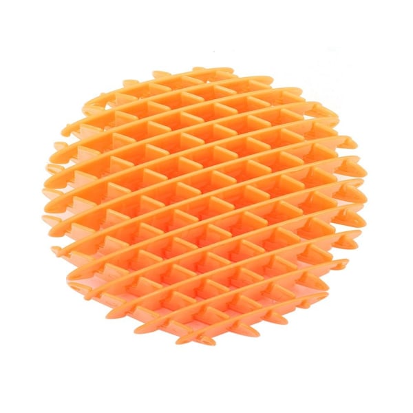 Worm Big Fidget -lelu 3D printed elastinen mesh , ORANSSI orange