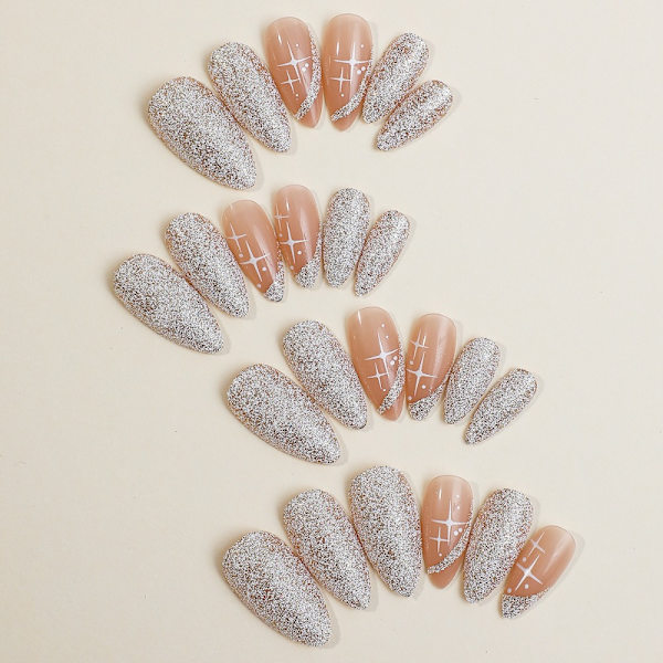 Almond Fake Nails Tekokynnet XE-88-26 XE-88-26 XE-88-26