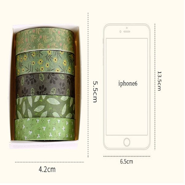 Vintage Washi Tapes Scrapbog Washi Tape Sæt 5 5 5