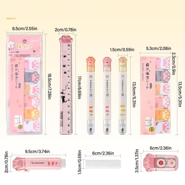 9/10 KPL Set Muistilehtiö VALKOINEN 9KPL/ SET-01 9KPL/ SET-01 White 9PCS/Set-01-9PCS/Set-01