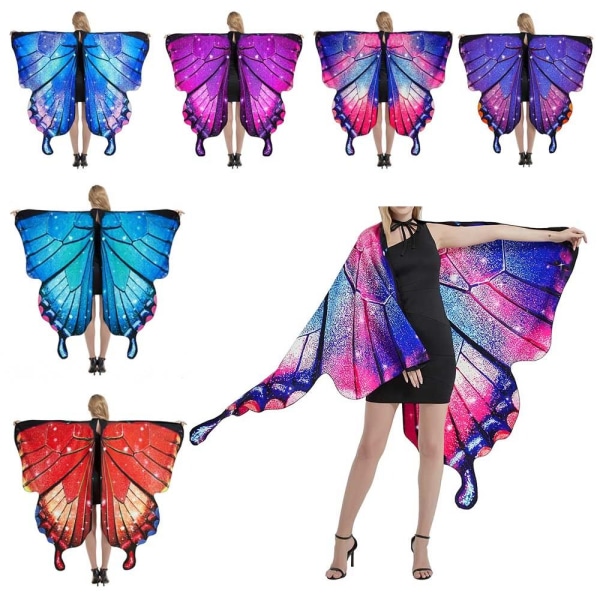 Butterfly Cape Butterfly Wings -huivi 2 2 2