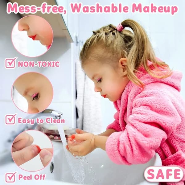 Børne Makeup Sæt Små Piger Makeup Sæt Makeup Legetøjssæt