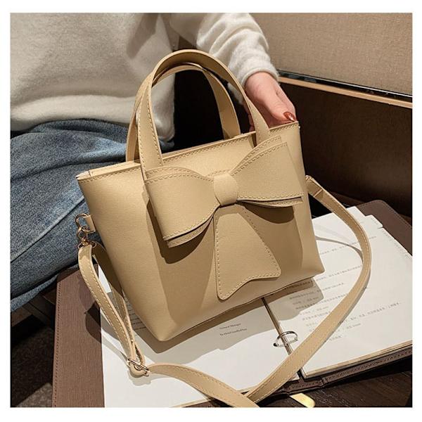 Liten axelväska Bow Design Handväskor KHAKI L khaki L