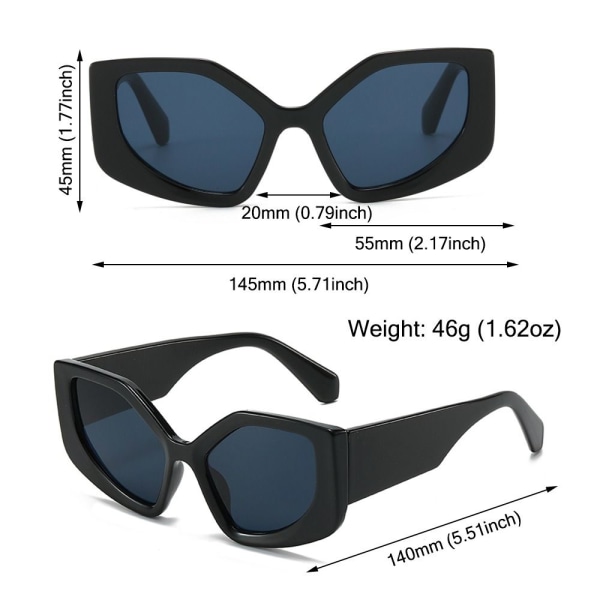Cat Eye Solbriller Polygon Solbriller LEOPARD LEOPARD Leopard