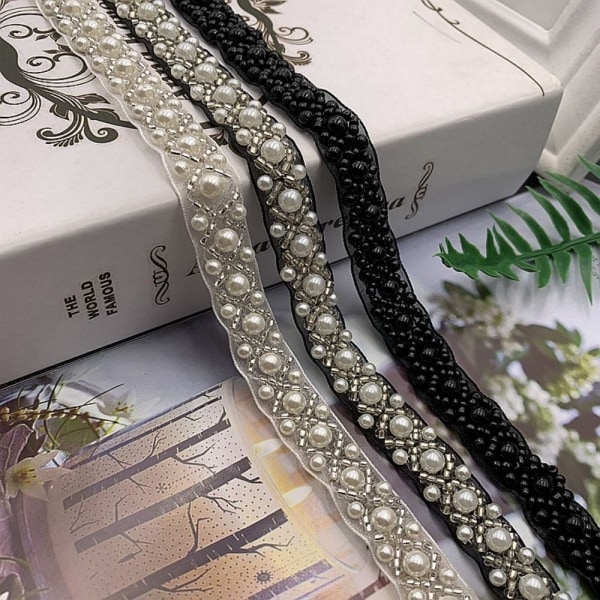 1 Yard Pearl Braid Lace Ribbon Lace Trim C C C