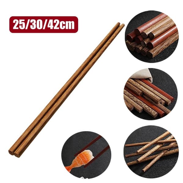 Pitkät puiset syömäpuikot 42 cm 42cm