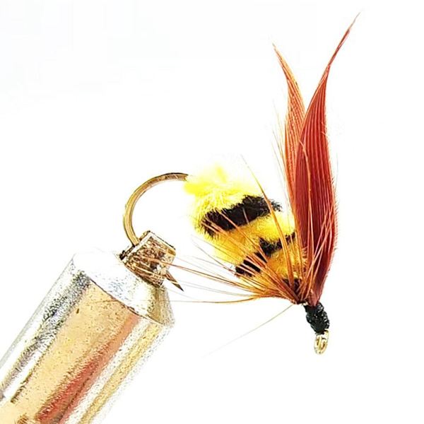 Bee Flue Fishing Lure Woolly Worm lokke 16 16 16