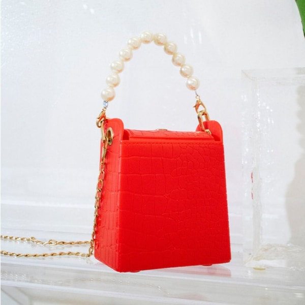Kjede Skulderveske Crossbody Bøttevesker HVIT white