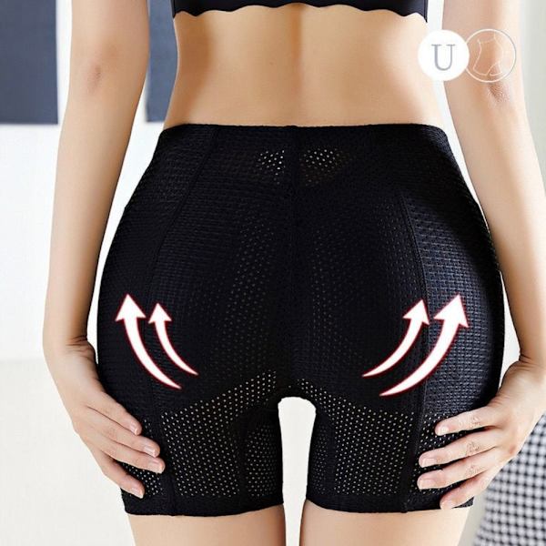 Butt Lifter Shaper Trosor Höftskydd Shapewear SVART M black M
