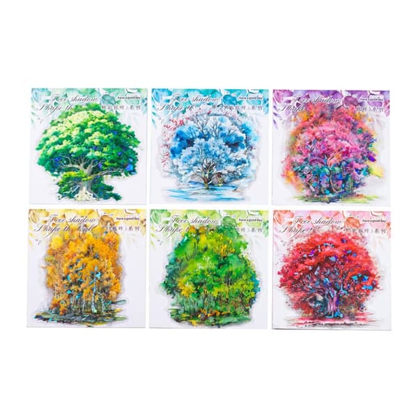 10 kpl/pakkaus laserpuutarroja Scrapbooking-liimatarra E E