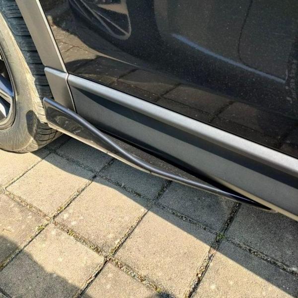 Bil Stötfångare Spoiler Bakre Läpp Bil Side Kjol Bumper Bars 35cmGlossy Black