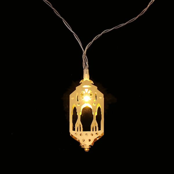 1.65M 10LED Eid Mubarak Måne Stjerne Slott Lys Ramadan 6 6