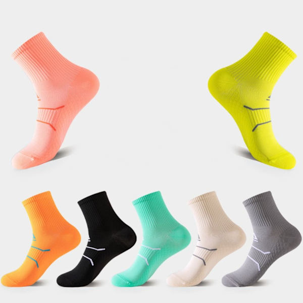 Lange rørstrømper Casual sokker SORT Black