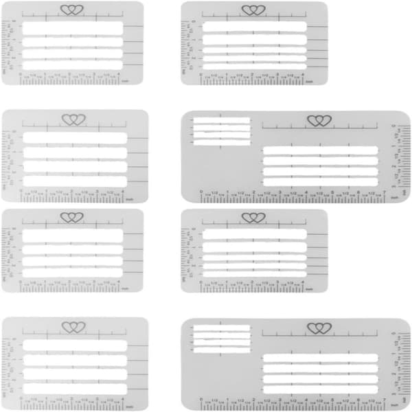 Kuvert Adressering Guide Stencil Skabeloner Lineal Guide