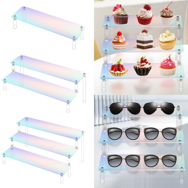 Display Risers Stand Display Hylla 2 TIER 2 TIER 2 Tier