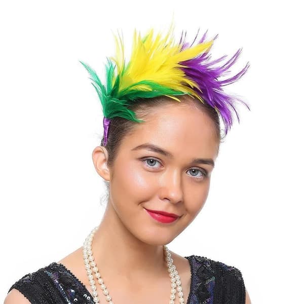 Sulkapanta Flapper-päähine PUNAINEN Red