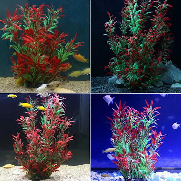 2 STK kunstige vandplanter akvarieplanter Krybdyrklatring