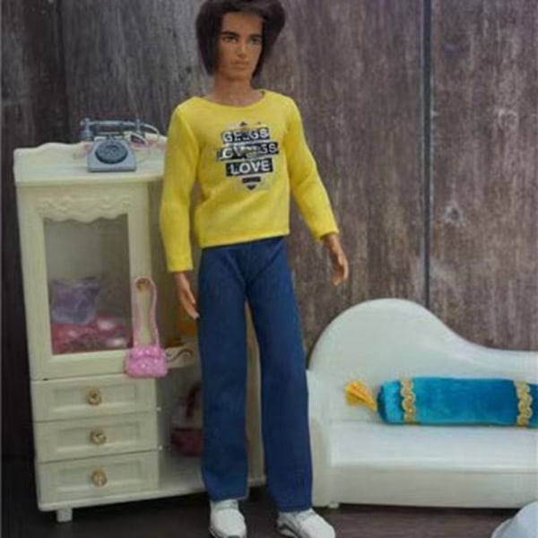 Miesten nuken T-paita Doll Pants 3 3 3