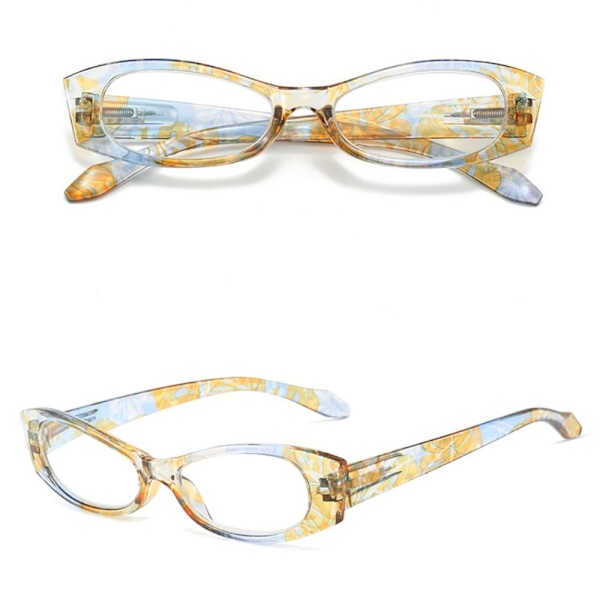 Læsebriller med æskebrille GUL 100 100 yellow 100-100
