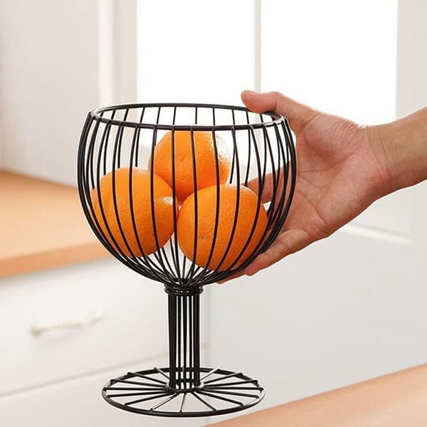Zero Food Basket Jern Kunst Vin Kop SORT Black
