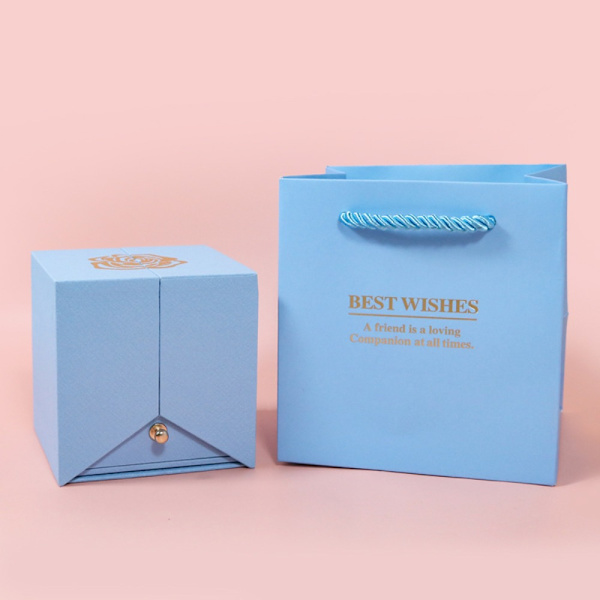 Rose Presentbox Case BLÅ blue