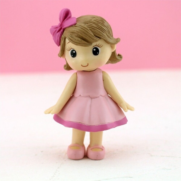 Figurine Little Princess Pink Bow Girl