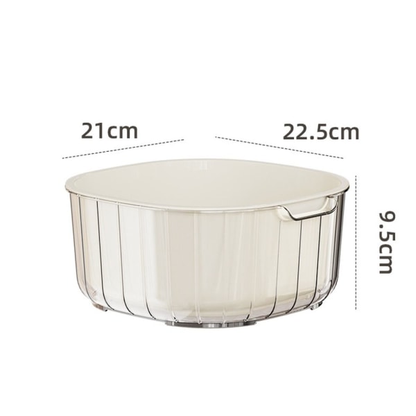 Tømmekurv Grønnsaksvask HVIT 2,5L 2,5L white 2.5L-2.5L