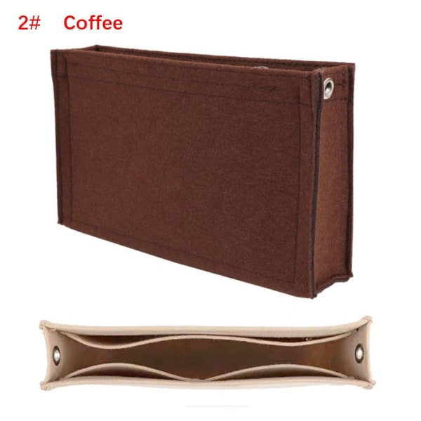 Filt-inläggsväska Handväska Liner KAFFE 2# 2# Coffee 2#-2#
