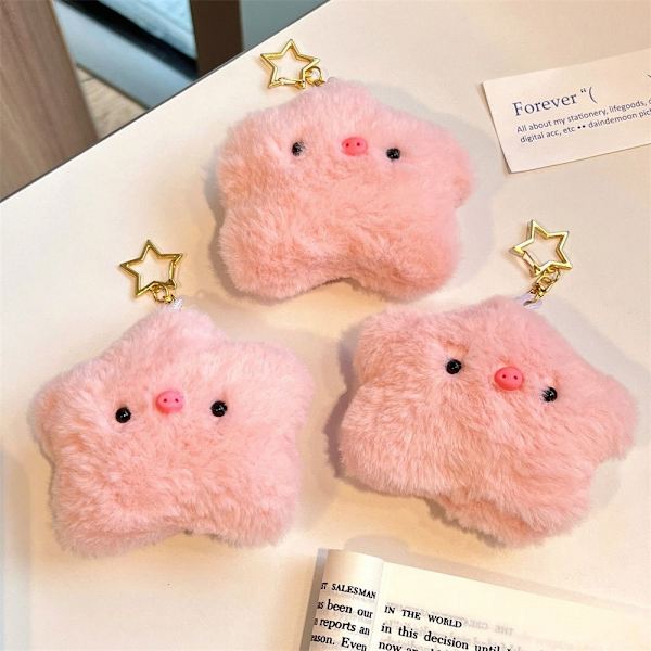 Star Pig nøkkelring plysj nøkkelring dukkeanheng