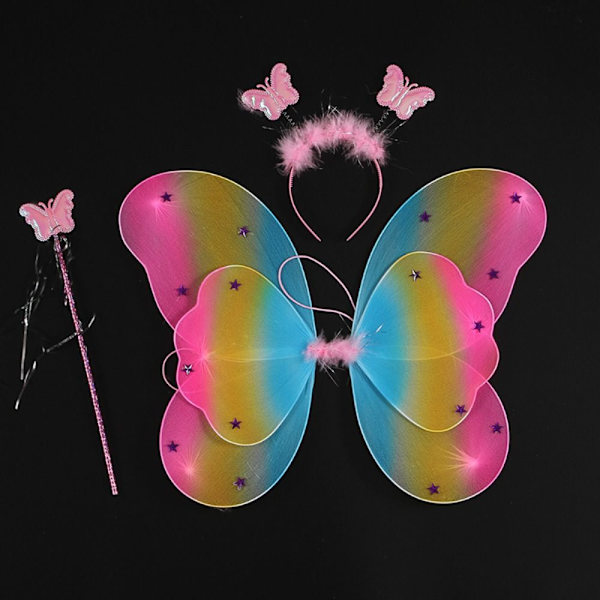 Lasten pukurekvisiitta Butterfly Wings -setit 13 13 13