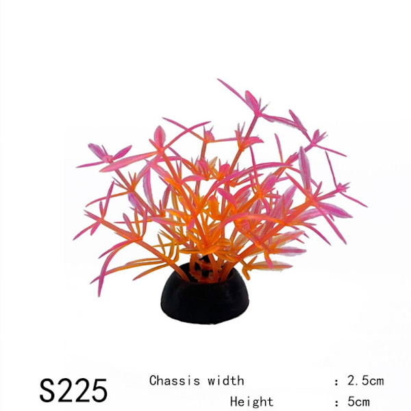 20 stk Aquarium dekorative kunstige blader simuleringsanlegg S231