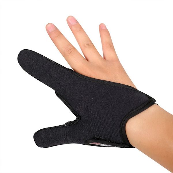 Fiskehandsker 2 Fingers Protector SORT HØJRE HØJRE Black Right-Right