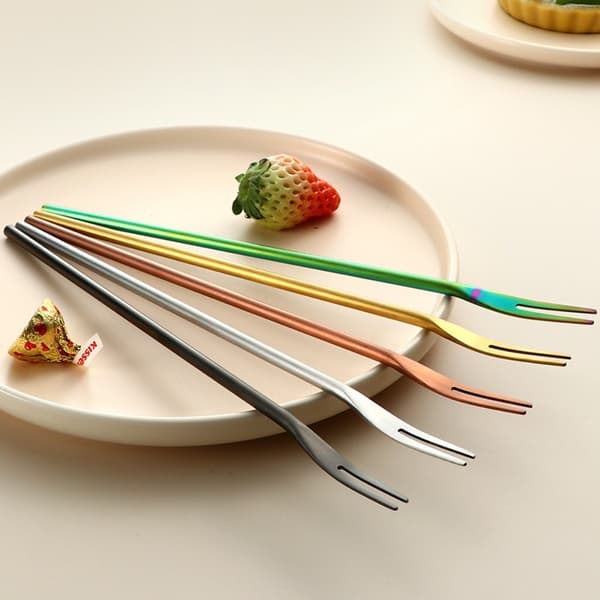 Fruktgafler Smaksgaffel GULL Gold