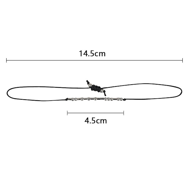 Morse Code Armbånd Perle Armbånd LYKKE LYKKE Luck
