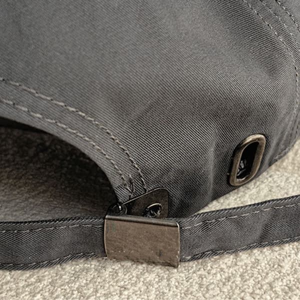 Baseballcaps med brodert bokstav, solhatt, GRÅ grey
