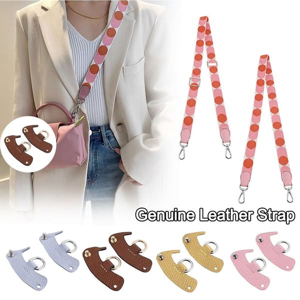 Äkta Läderrem Transformationsspänne ROSA SILVERSPÄNNE Pink Silver Buckle