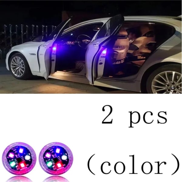 2 Stk Advarselslys Signallamper MULTICOLOR multicolor
