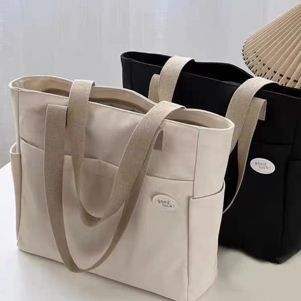Tygväska Mångsidig Handväska BEIGE Beige
