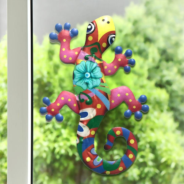 Gecko Wall Decor riippuva Takorauta Gecko Wall Hanging RED red