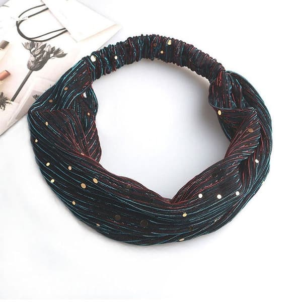 Koreansk Paillet Hårbånd SORT Black