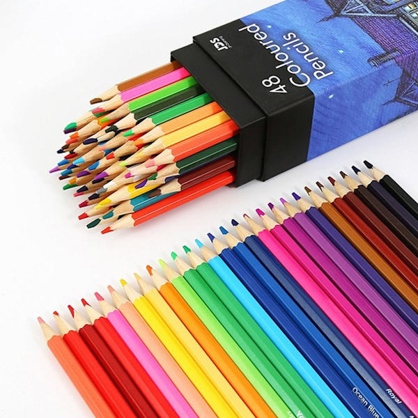 Fet fargeblyant Farge blybørste 12FARGER 12FARGER 12Colors